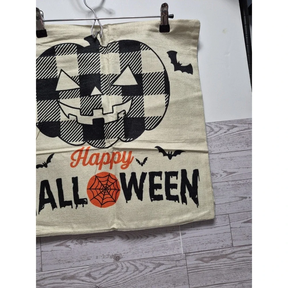 Lot Of 2 Pillow Covers Halloween design Fits Size  18x18 Pillows Trick Or Treat